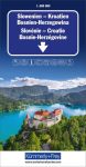 Szlovénia, Horvátország, Bosznia-Hercegovina térkép - Kümmerly+Frey