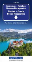   Szlovénia, Horvátország, Bosznia-Hercegovina térkép - Kümmerly+Frey