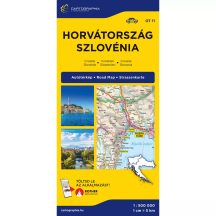   Horvátország, Szlovénia autóstérkép 2024-es - keményborítós OT11