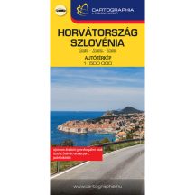   Horvátország, Szlovénia autóstérkép 2023-as - keményborítós