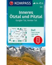   Inneres Ötztal, Pitztal, Gurgler Tal, Venter Tal turistatérkép -  KOMPASS 042