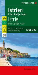 Isztria, Pula, Opatia, Koper autótérkép