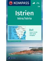 Isztria turistatérkép - KOMPASS  238