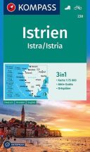 Istrien, Istra, Istria, Isztria turistatérkép 