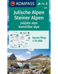 Júliai-Alpok - Kamniki-Alpok  turistatérkép -  KOMPASS  2801