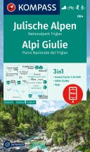   Júliai-Alpok - Triglav  turistatérkép - Julische Alpen KOMPASS  064 -2024