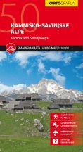   Kamnisco - Savinjske Alpe - Kamniki-Alpok, Steiner Alpen turistatérkép