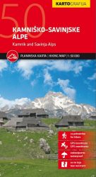 Kamnisco - Savinjske Alpe - Kamniki-Alpok, Steiner Alpen turistatérkép