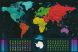 Világító (sötétben) világtérkép Deluxe XL - angol nyelvű
