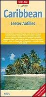 Karib-szigetek, Kis-Antillák térkép  - Nelles