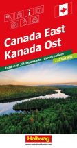 Kelet-Kanada autóstérkép - Hallwag - 2025