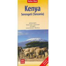 Kenya, Serengeti (Tanzania) térkép - Nelles