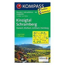 Kinzigtal, Schramberg, Haslach, Wolfach, Schiltach, Hornberg turistatérkép, kerékpáros térkép - KOMPASS 880