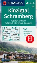   Kinzigtal, Schramberg, Haslach, Wolfach, Schiltach, Hornberg, Hausach turistatérkép, kerékpáros térkép - KOMPASS 880