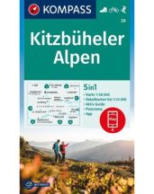Kitzbüheler Alpok turistatérkép - KOMPASS  29