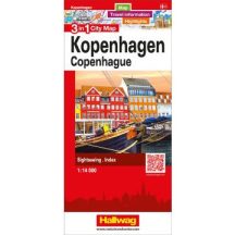 Koppenhága 3 az 1-ben várostérkép - Hallwag