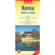 Korea észak és dél térkép - Nelles