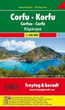 Korfu - sziget térkép (Island pocket)