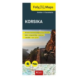 Korzika motoros térkép – laminált / Biker Betten (2022)