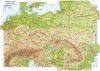 Közép-Európa domborzata falitérkép 160*120 cm - laminált,faléces
