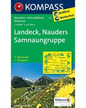 Landeck, Nauders, Samnaungruppe turistatérkép - KOMPASS 42