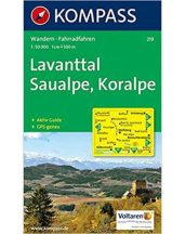 Lavanttal, Saualpe, Koralpe térkép - KOMPASS 219