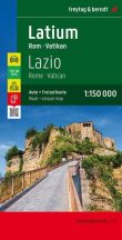 Lazio - Róma - Vatikán autós- és szabadidő térkép