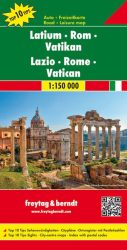 Lazio - Róma - Vatikán autós- és szabadidő térkép