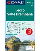 Lecco / Valle Brembana turistatérkép - KOMPASS 105