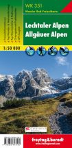WK351 Lechtaler Alpen · Allgäuer Alpen - túristatérkép