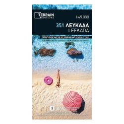 Lefkada turistatérkép 1:45 000 – vízálló / Terrain maps Lefkada turistatérkép 1:45 000 – vízálló / Terrain maps