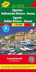 Liguria - Olasz Riviéra - Genova autós- és szabadidő térkép