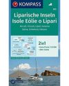 Lipari-szigetek, Stromboli turistatérkép -  KOMPASS 693