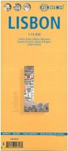 Lisszabon - Lisboa laminált várostérkép - Borch