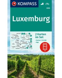 Luxemburg turistatérkép - KOMPASS 2202