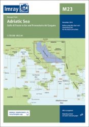 M23 Adriatic Sea Passage Chart - Golfo di Trieste to Bar and Promontorio del Gargano hajózási kiadvány