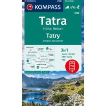 Magas-Tátra, Belianske turistatérkép - 2130 KOMPASS
