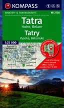   Magas-Tátra, Belianske turistatérkép - 2130 KOMPASS - 2026