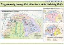   Magyarország demográfiai változásai a török hódoltság idején 100*70 cm - laminált, faléces