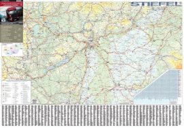 Magyarország kamionos térképe 140*100 cm - fóliás, fémléces