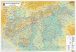 Magyarország közigazgatása járásokkal / Magyarország autótérképe 65*45 cm - asztali fóliázott könyöklő