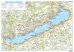 Magyarország látványtérképe / A Balaton és környéke 65*45 cm - fóliás, alul-felül fémléces