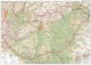 Magyarország autótérkép 122*86 cm - térképtűvel szúrható, keretezett
