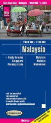 Malajzia  - autóstérkép (Kelet-Malajzia, Nyugat-Malajzia)