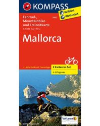 Mallorca kerékpáros térkép, 2 részes szett - KOMPASS 3500