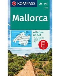 Mallorca turistatérkép 4 részes térképszett - KOMPASS 2230