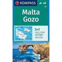 Málta, Gozo turistatérkép - Kompass 235
