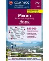 Meran, Bozen és környéke kerékpáros térkép - KOMPASS 3421