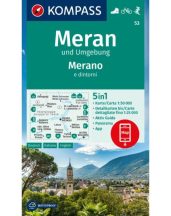 Merano és környéke turistatérkép - KOMPASS 53