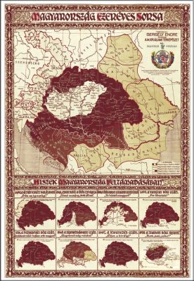 magyarország ezeréves sorsa térkép Magyarország ezeréves sorsa 70*100 cm   papír   A Lurdy Ház